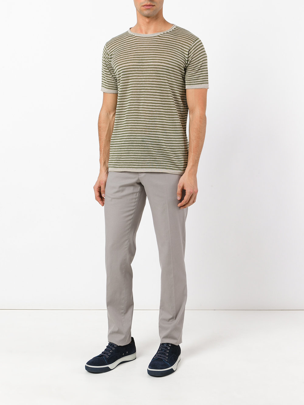 knitted striped T-shirt 