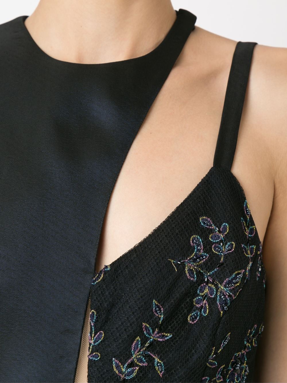 asymmetric gown