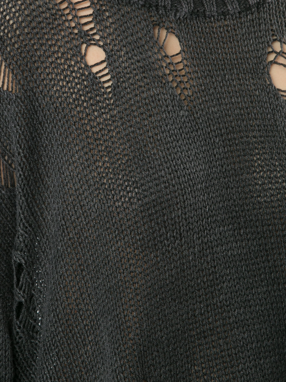 knit distressed crop top