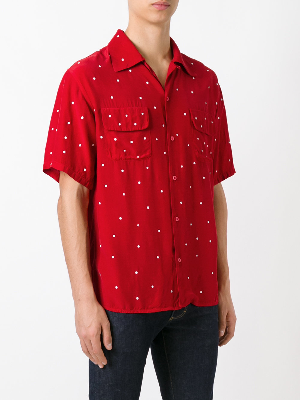 dot print shirt 