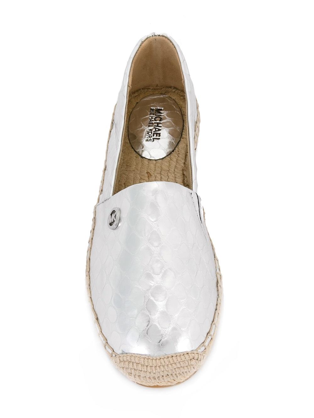 snakeskin detail espadrilles