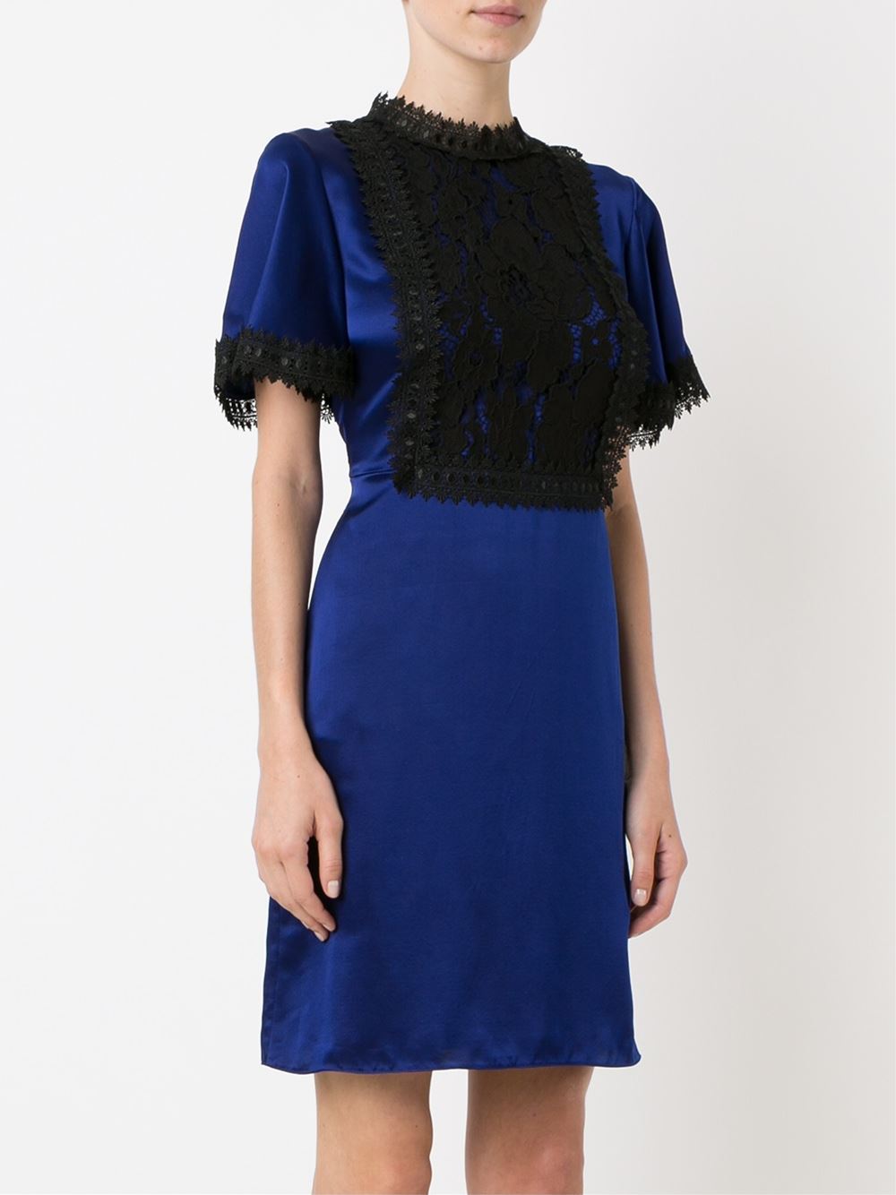 lace panel dress