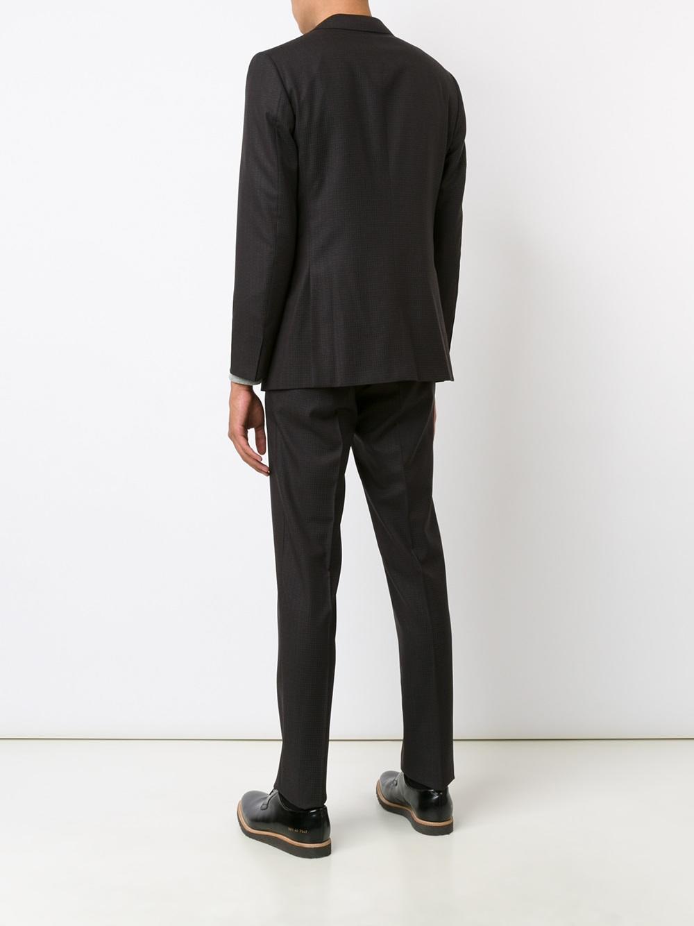 light checked two-piece suit