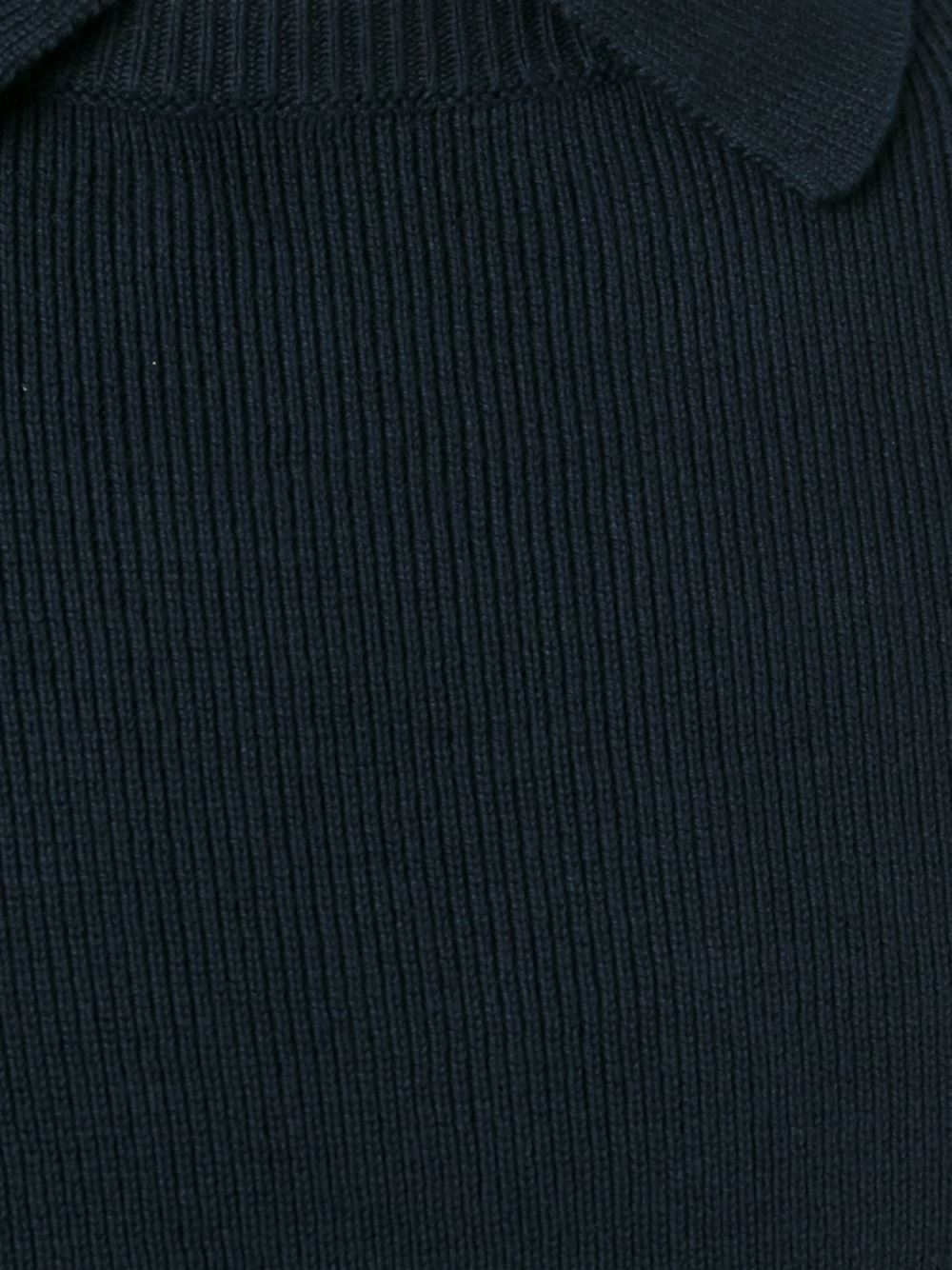 'Collared Rib Crewn Neck' jumper