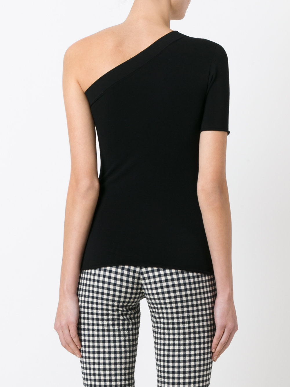 single shoulder blouse