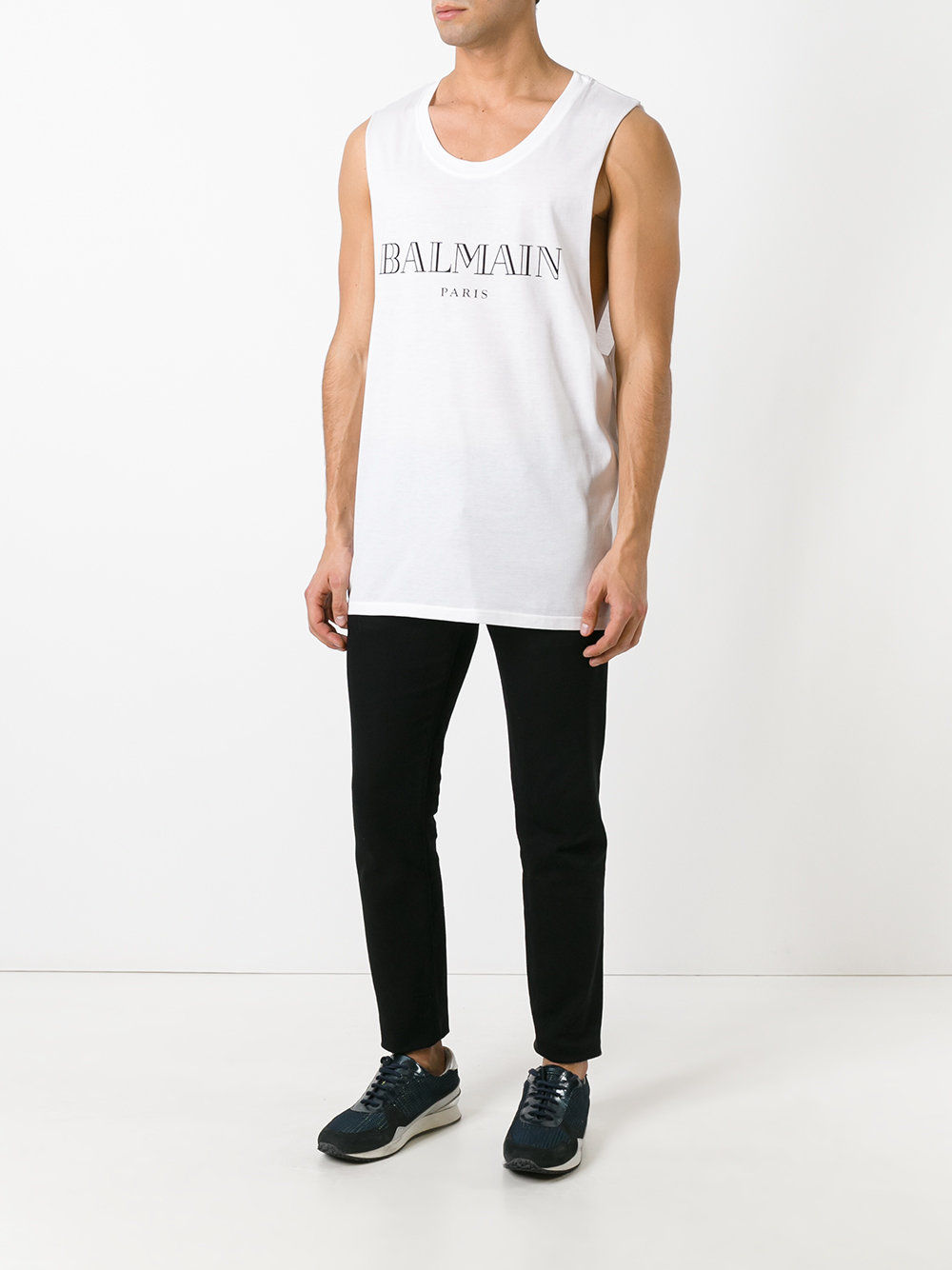 Mylar logo tank top