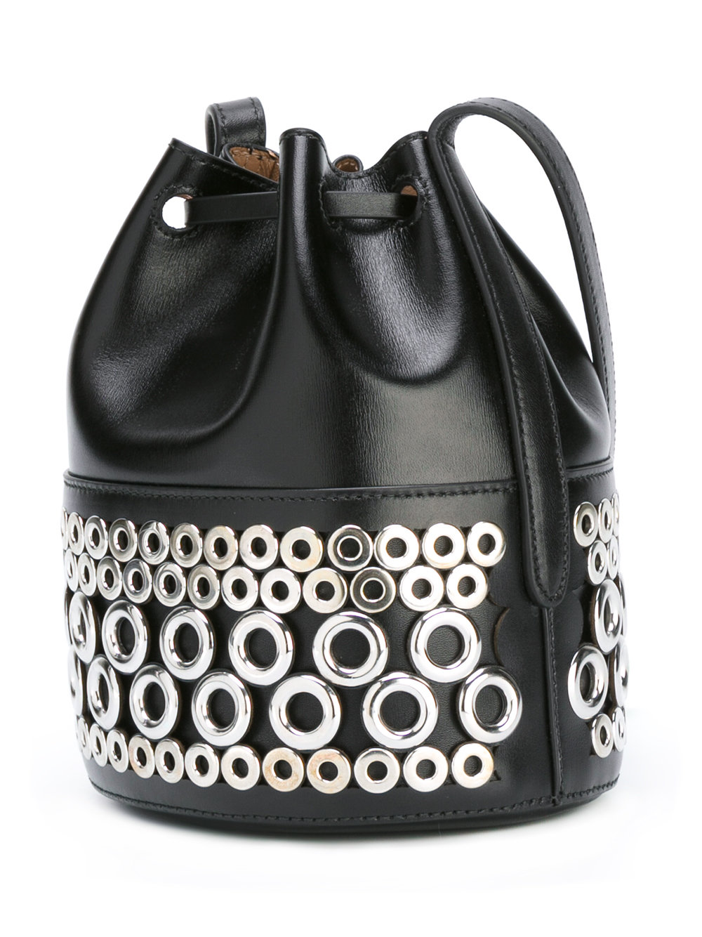 bucket bag with grommets