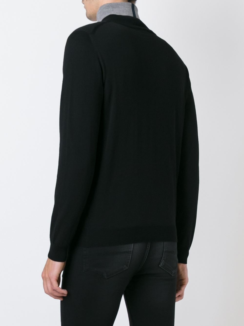 zipped cardigan