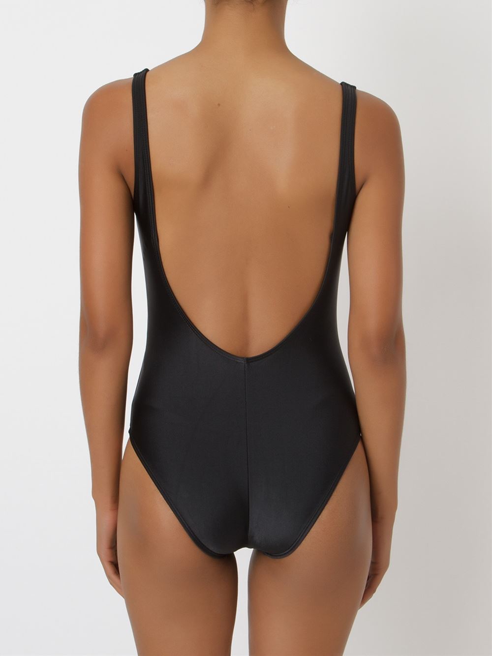 embellished open back swimsuit