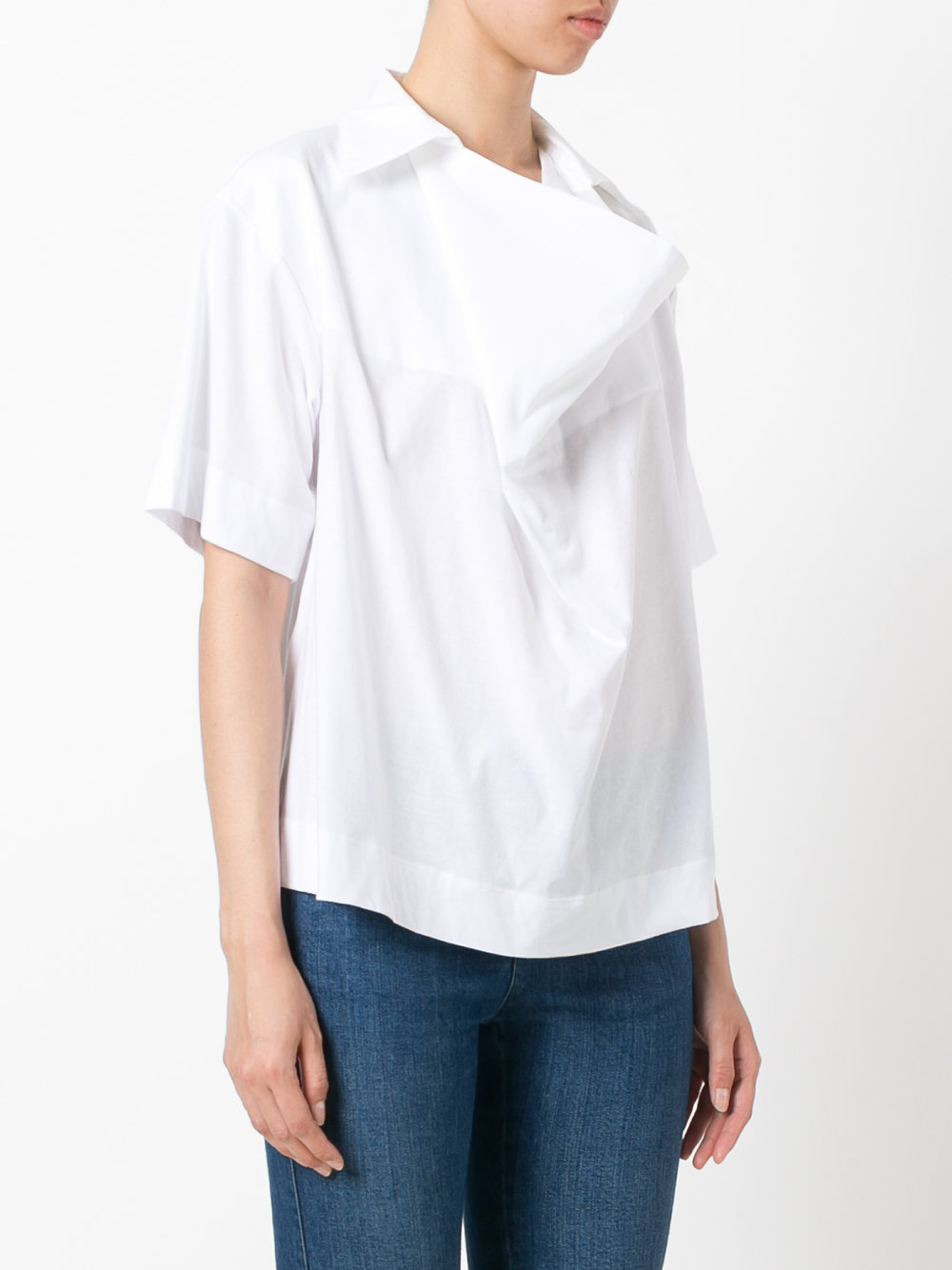 oversized neckline shirt