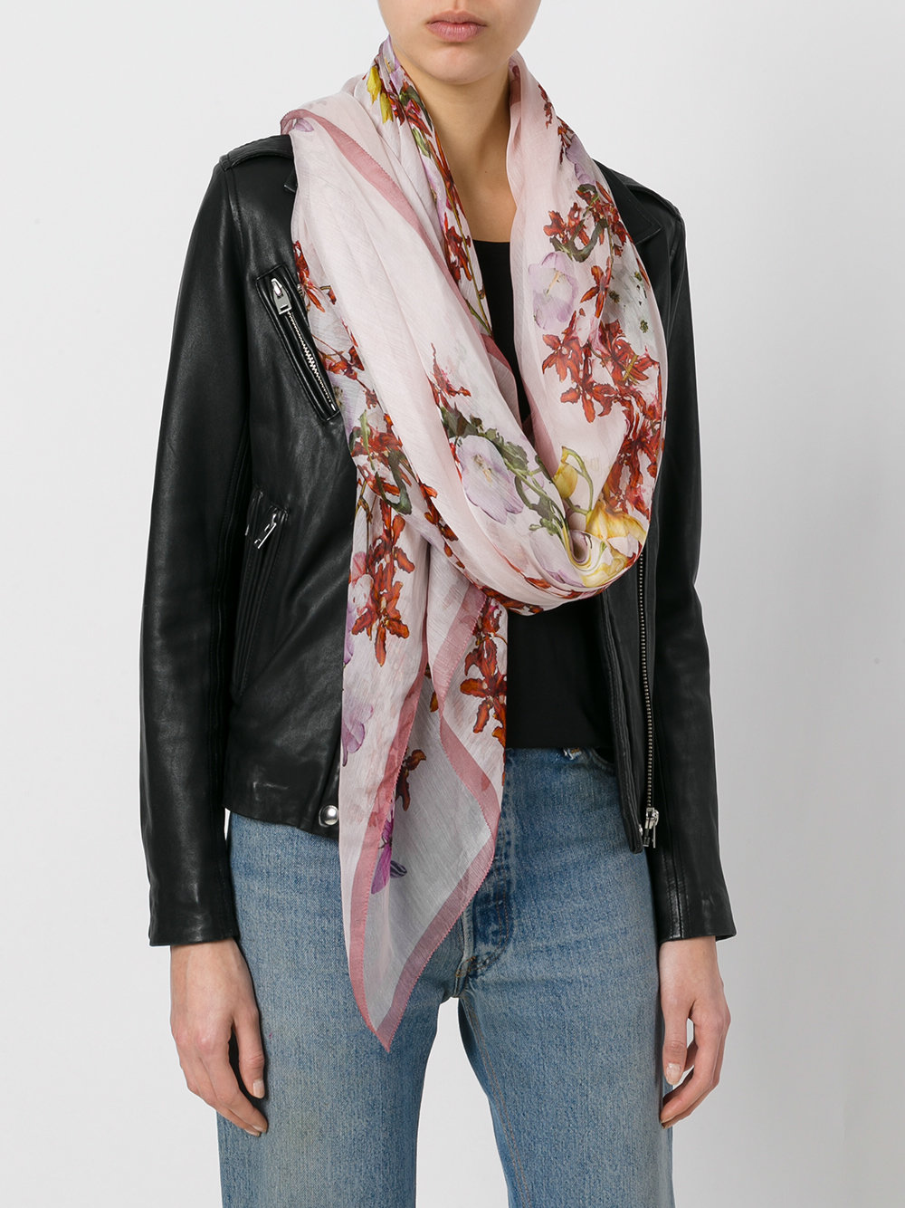 floral print scarf 