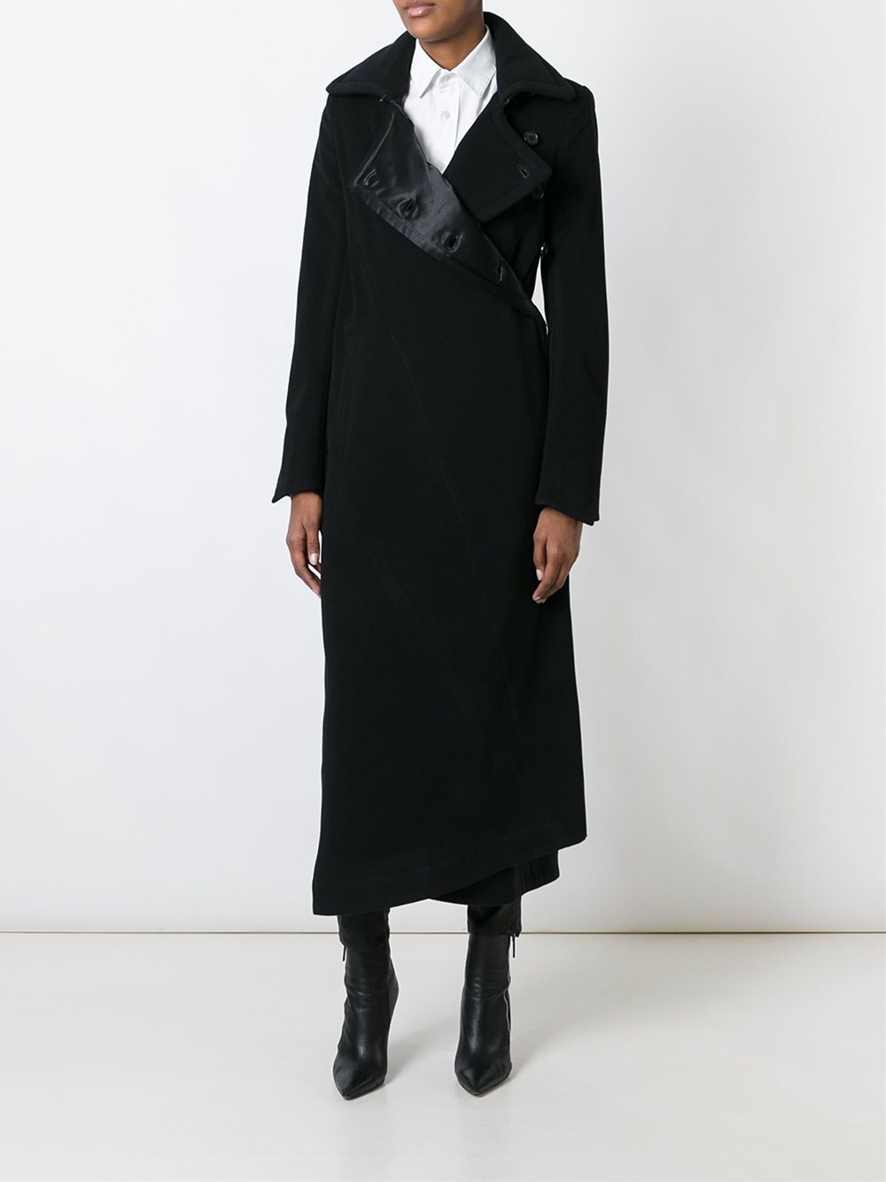 long double breasted coat