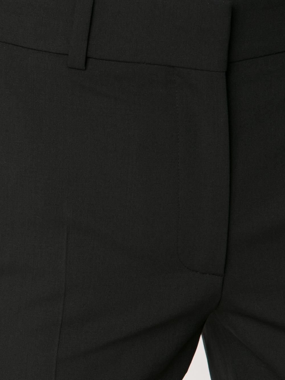 slim-fit tailored trousers