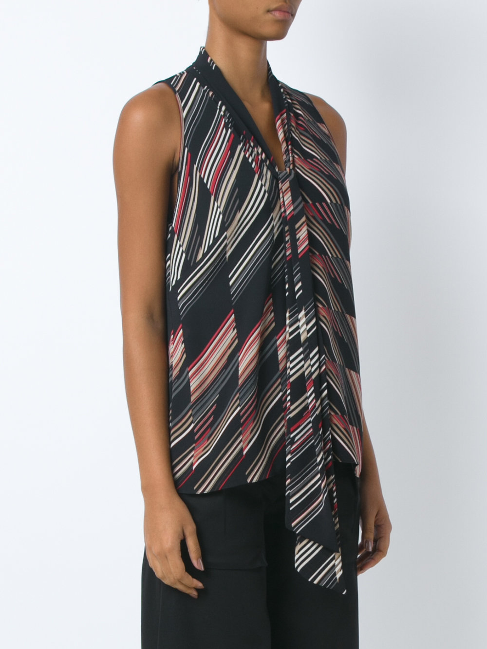 all-over print blouse