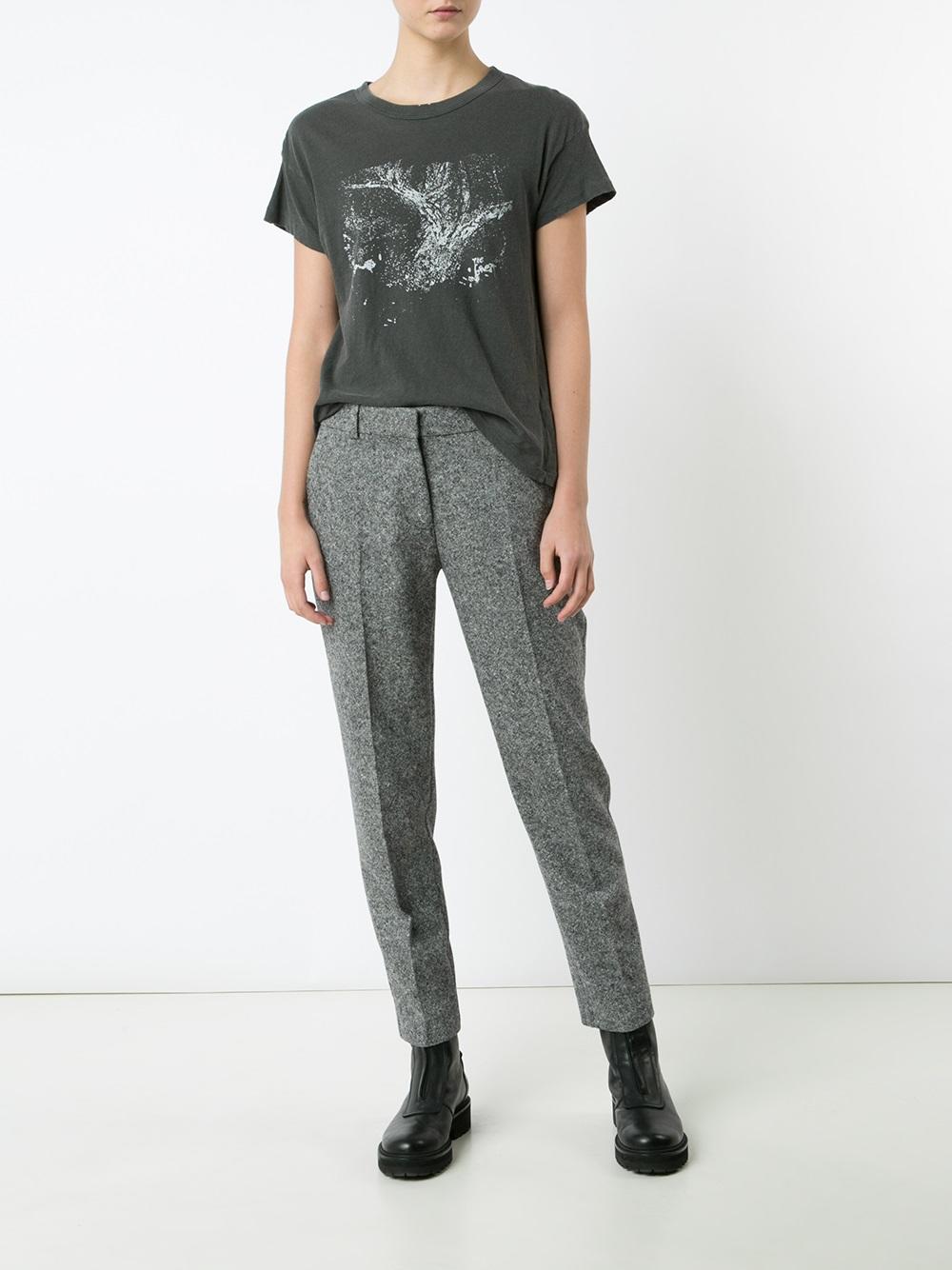 abstract print T-shirt