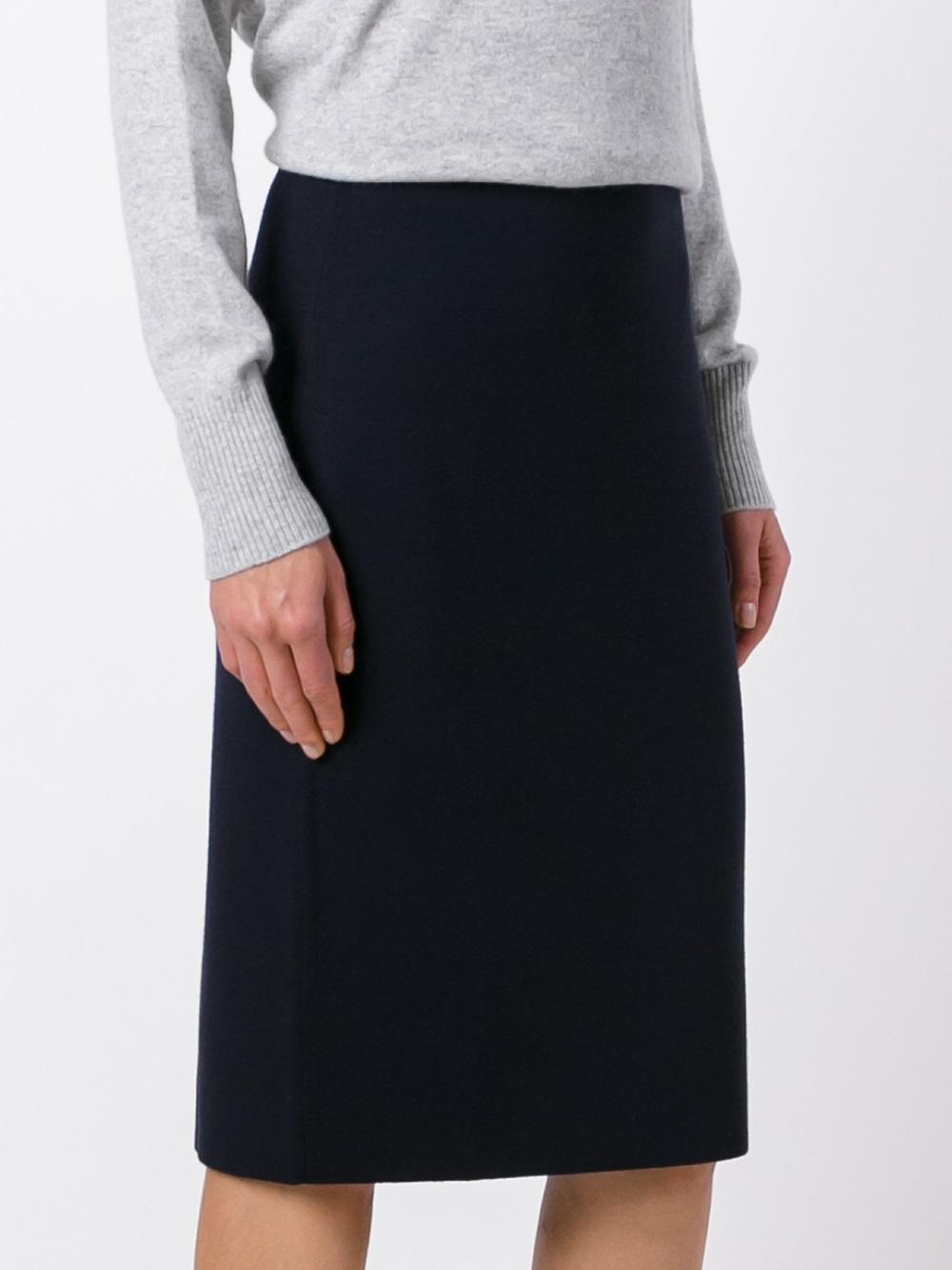 straight knit skirt