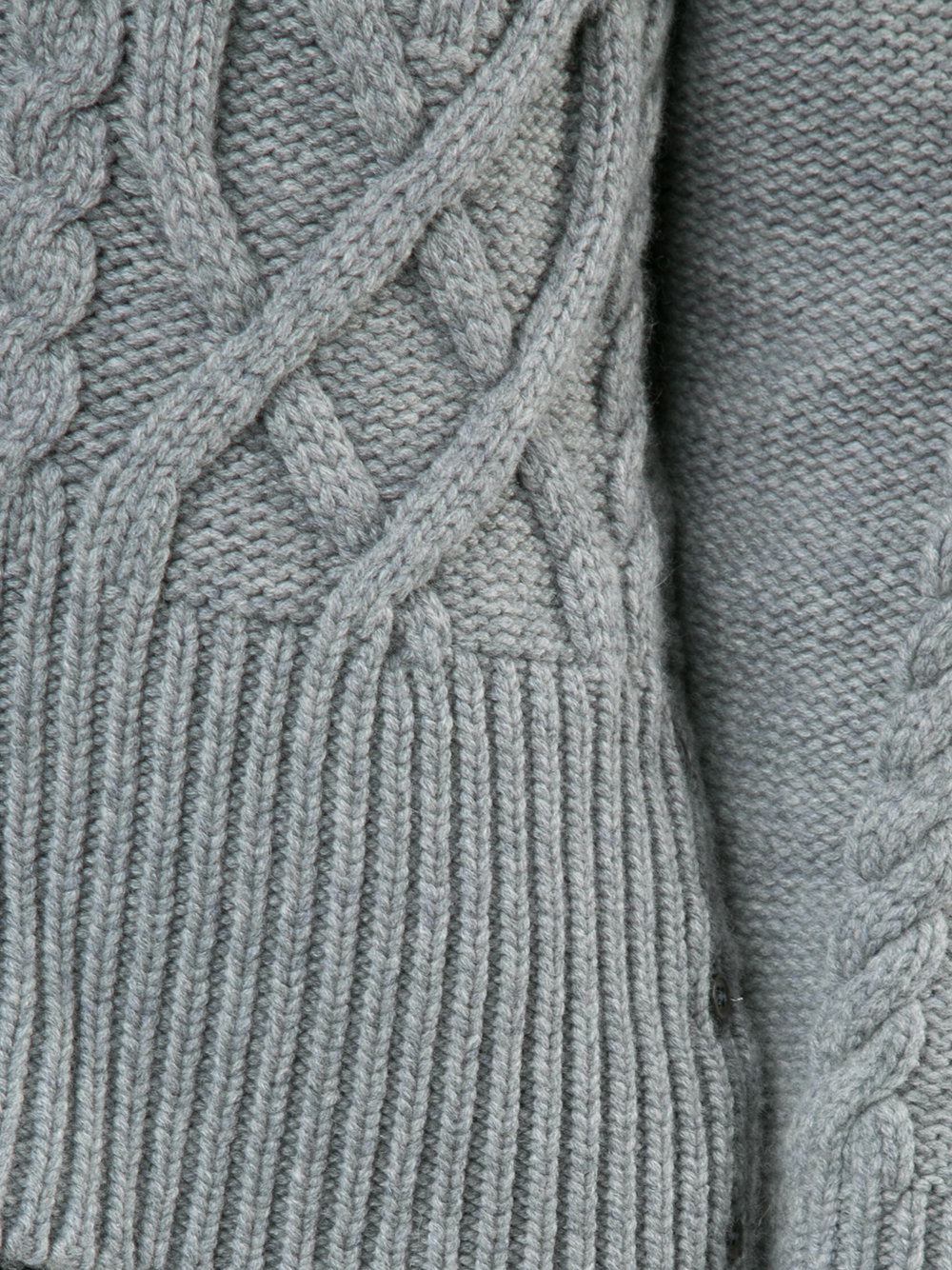 thick cable knit cardigan