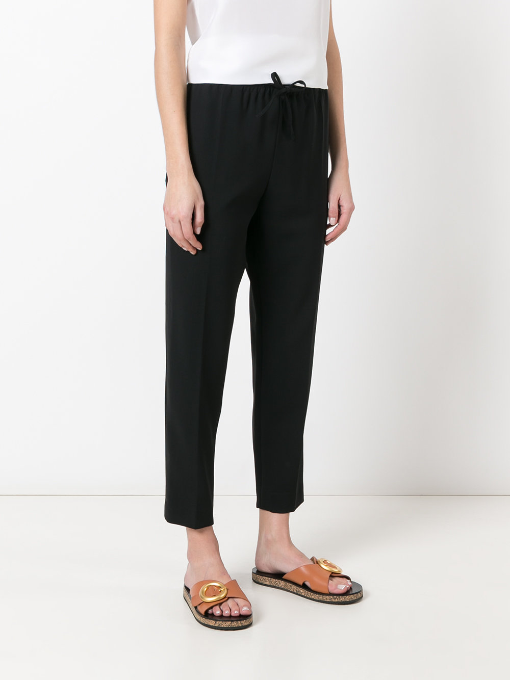 tailored drawstring trousers