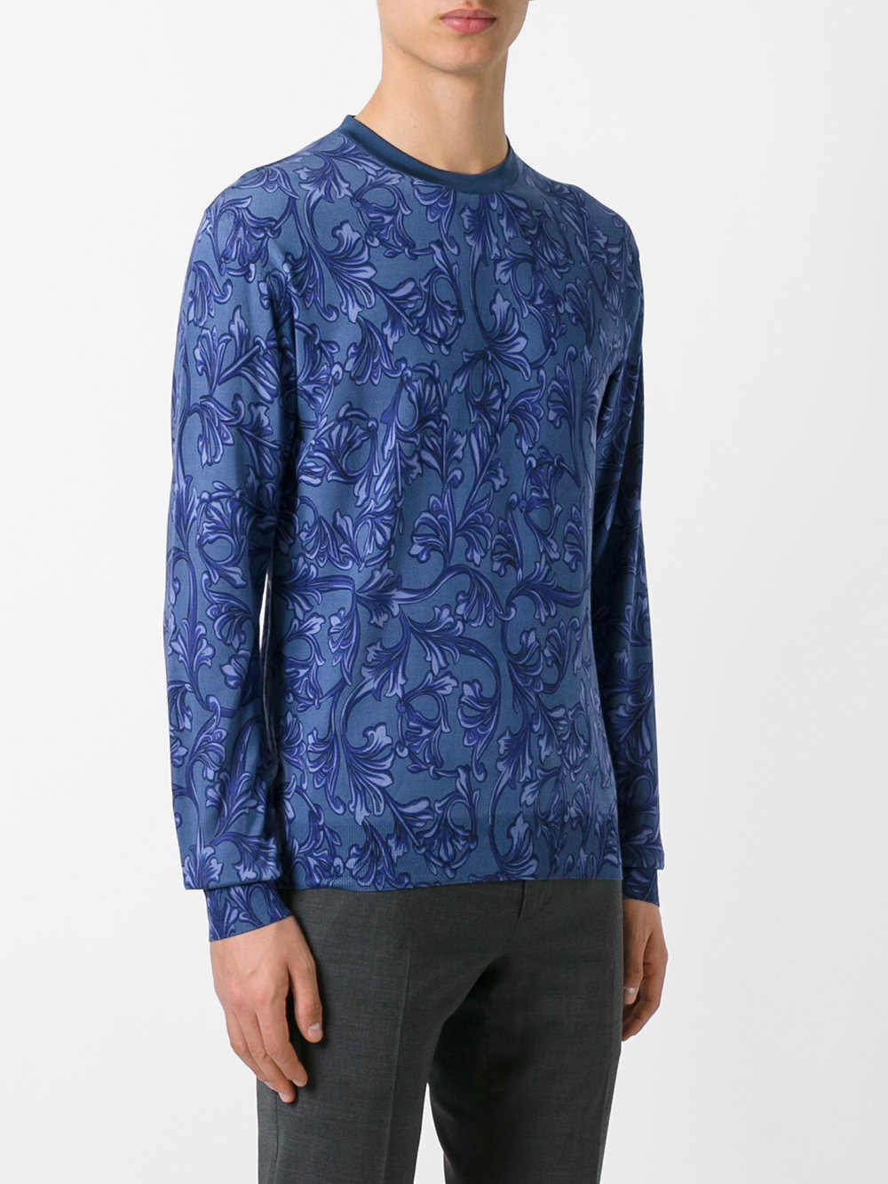 Baroque print jumper