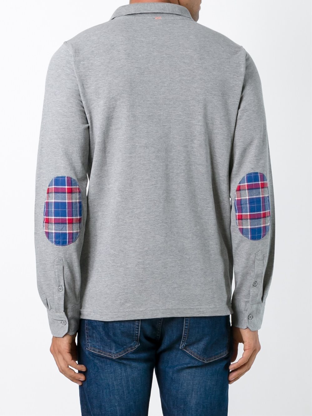elbow patch polo shirt