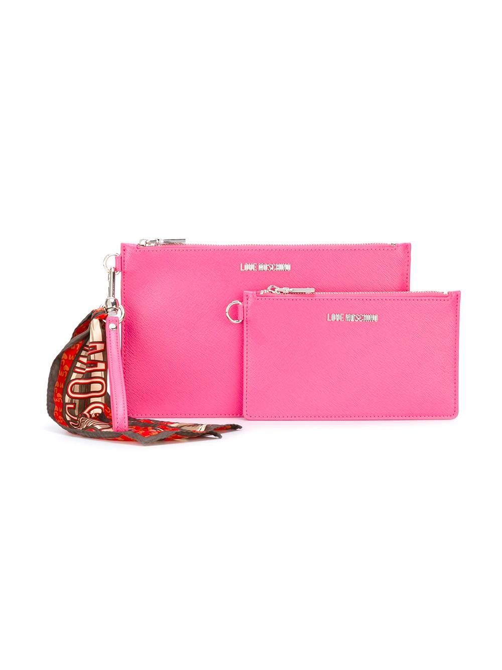 scarf detail clutch