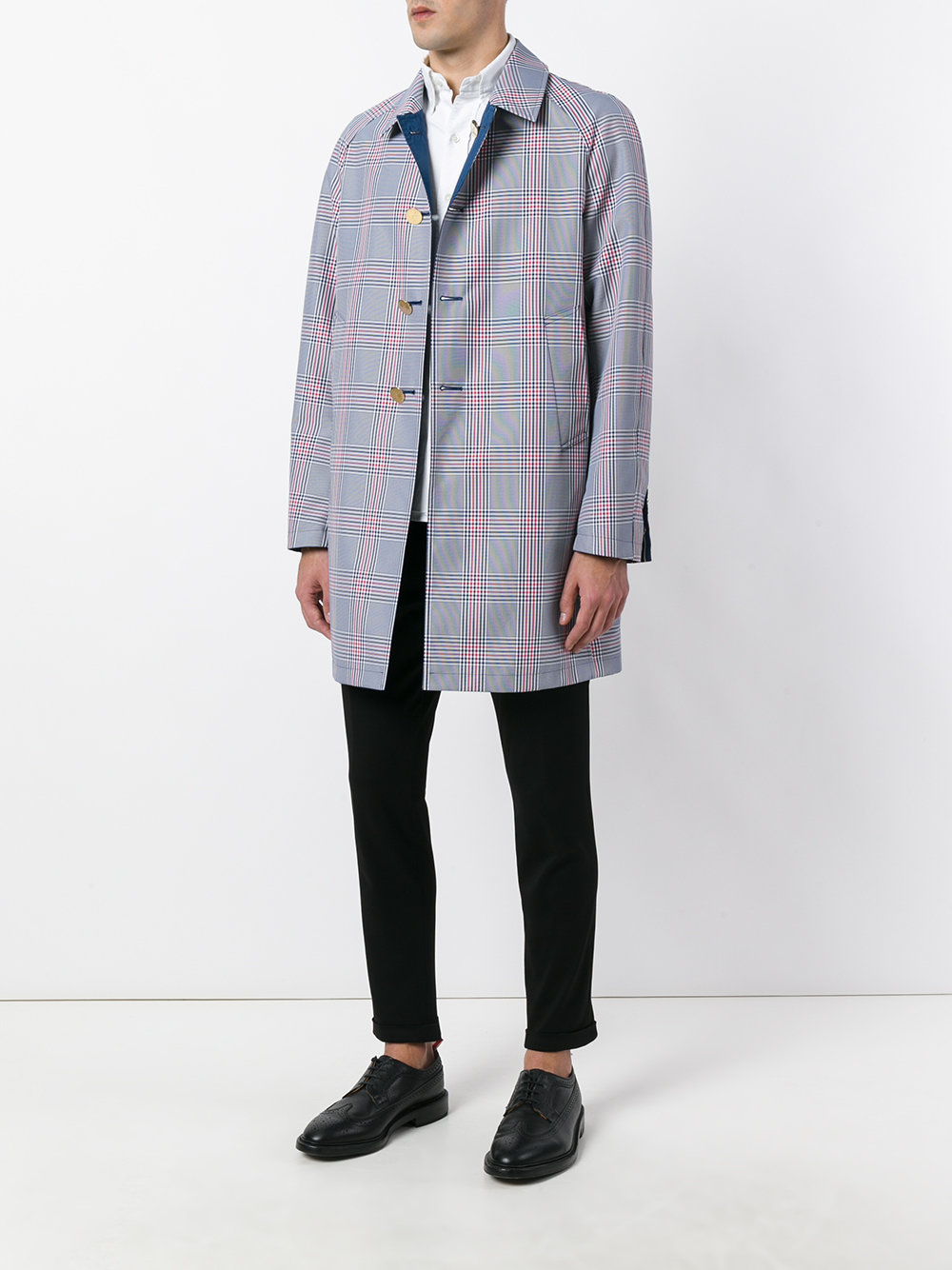 checked coat