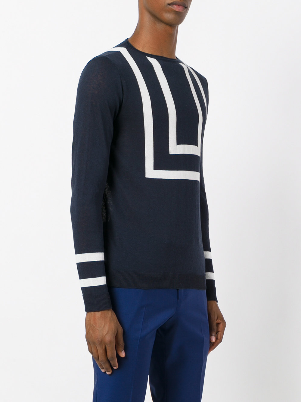 striped knitted sweater