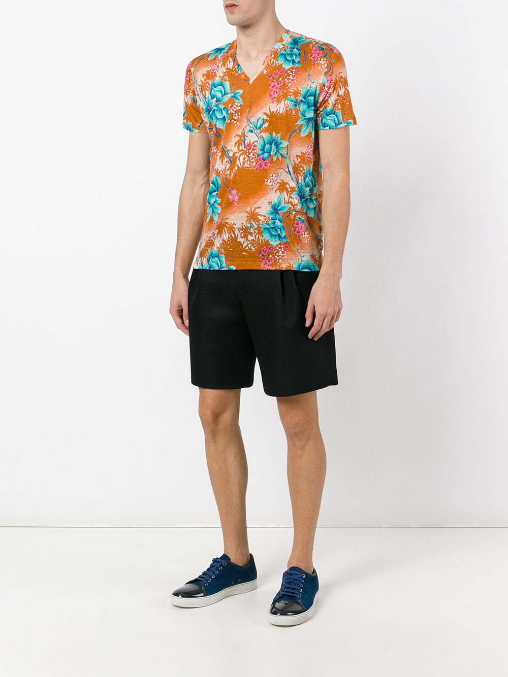 tropical print T-shirt