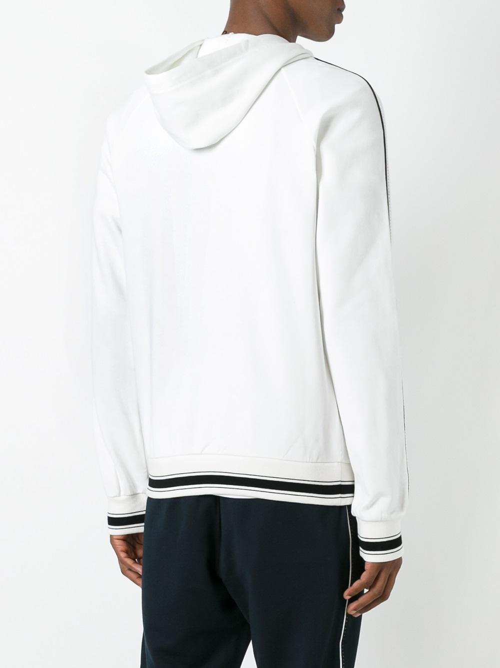 embroidered crown hoodie