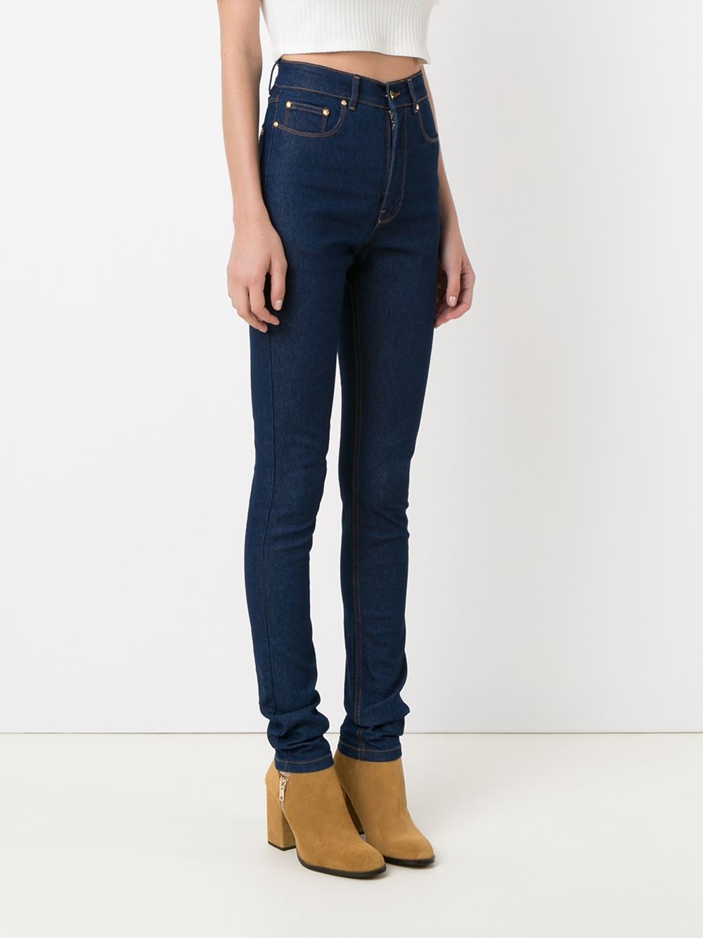 high waist skinny jeans
