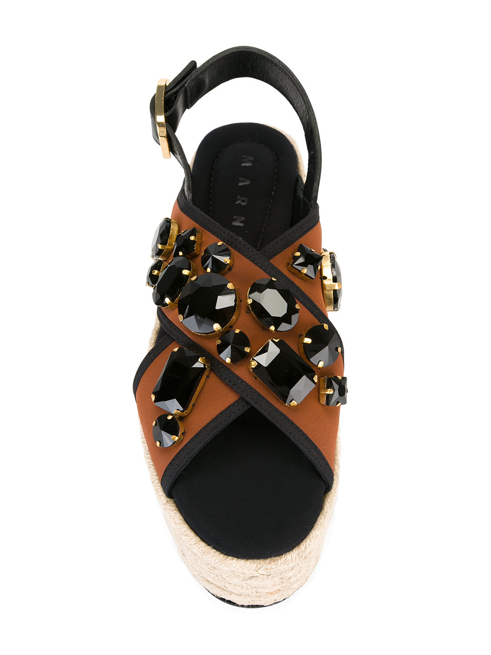 espadrille platform Fussbett sandals