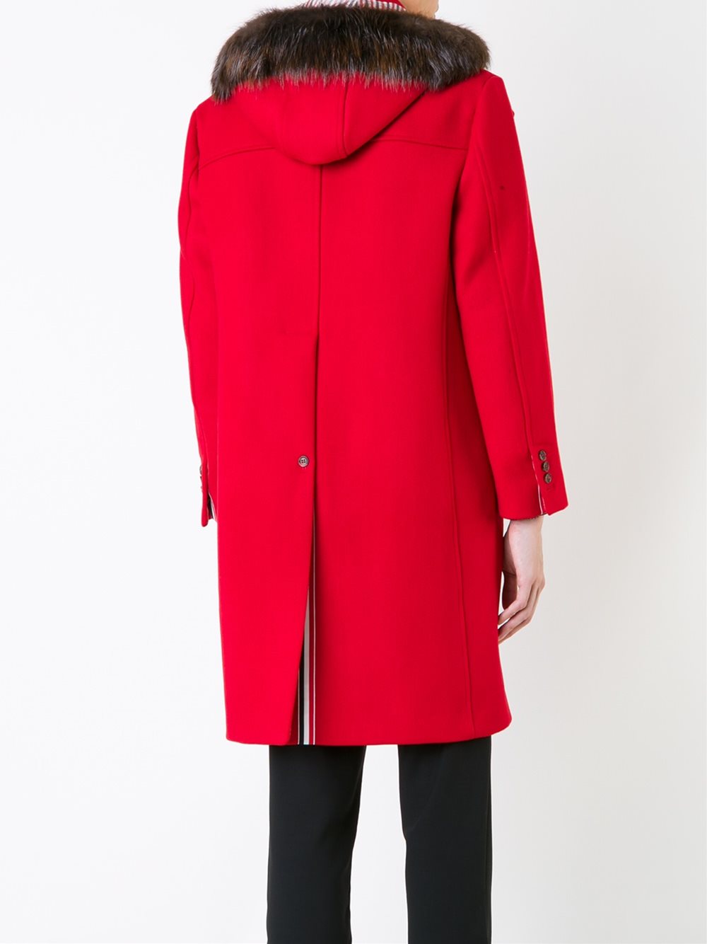 hooded duffle coat