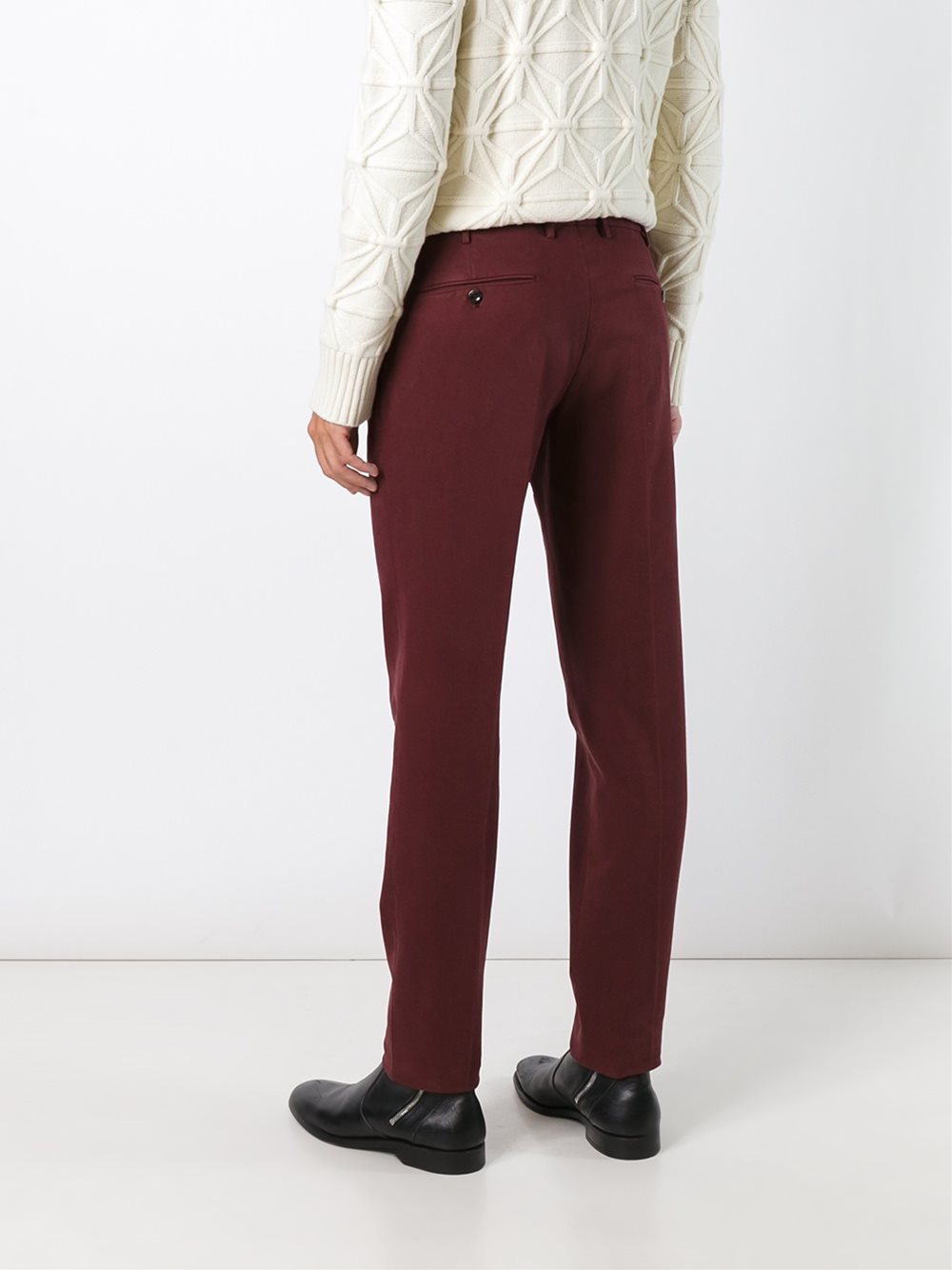 slim fit trousers