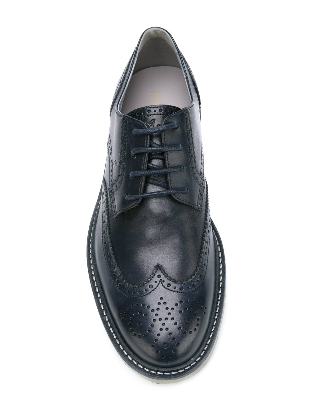 contrasting sole brogues