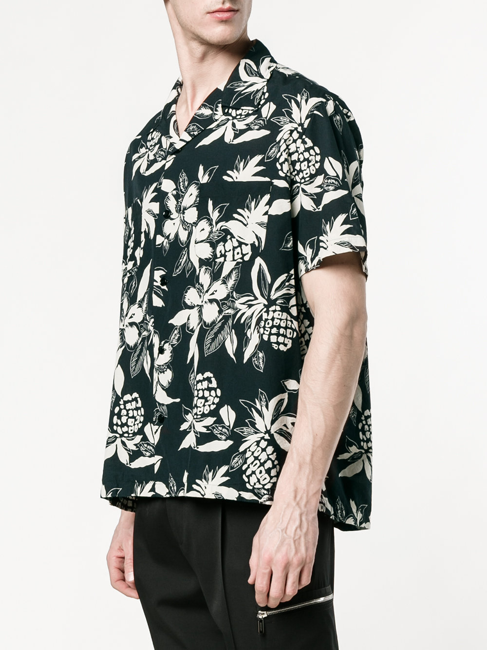 Hibiscus floral printed shirt