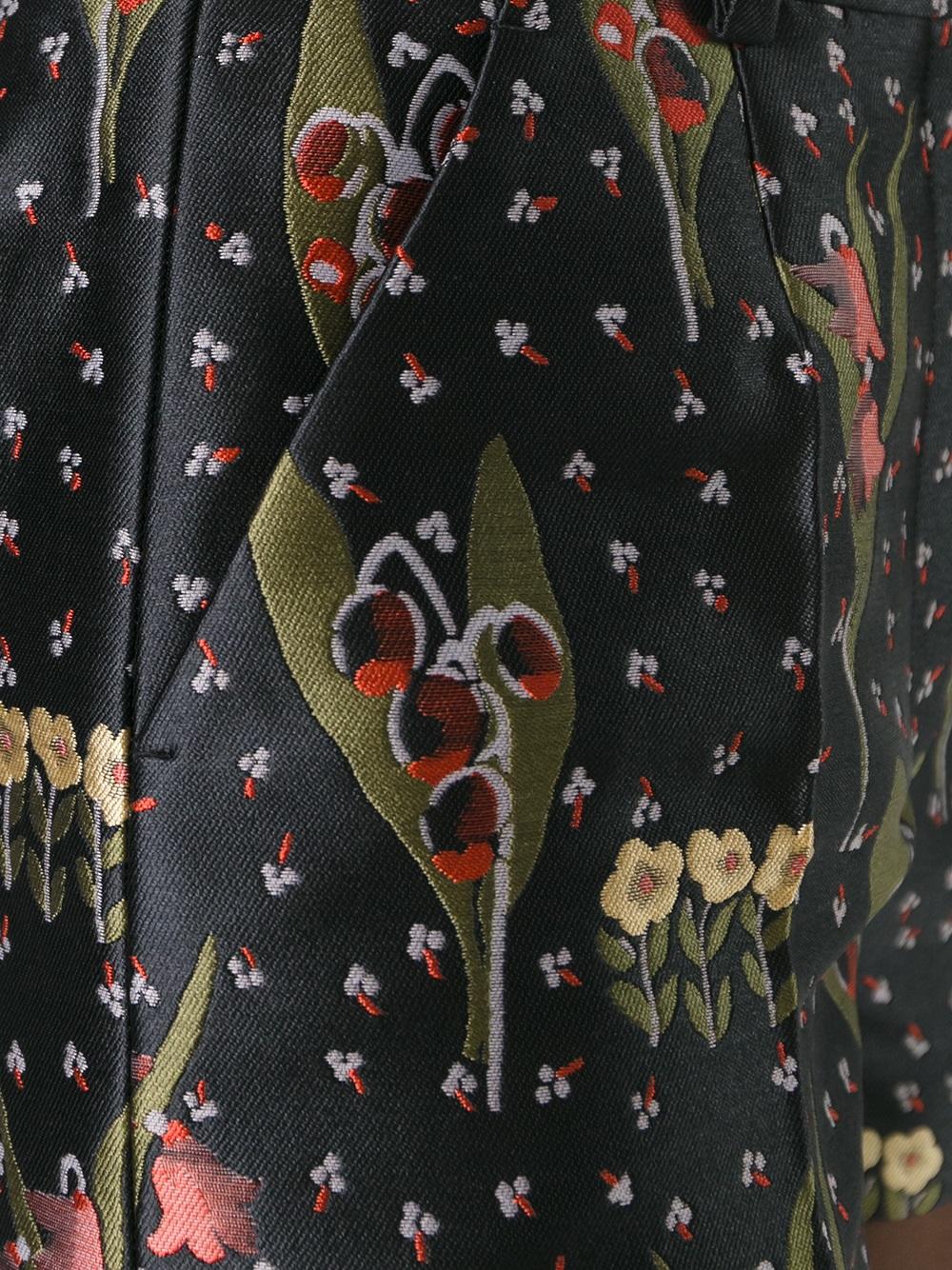 floral print tailored shorts