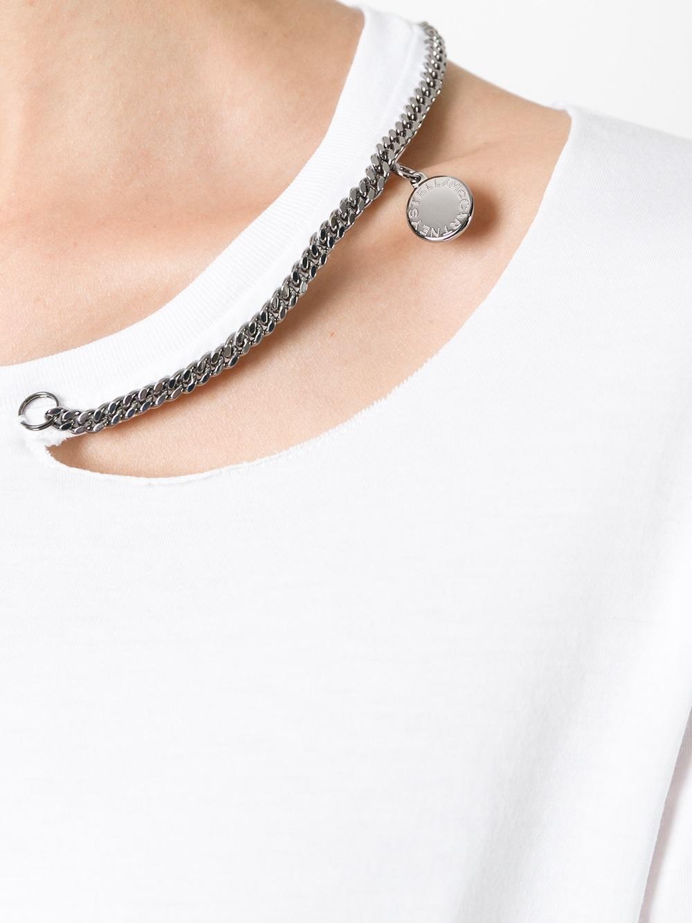 Falabella neckline chain T-shirt