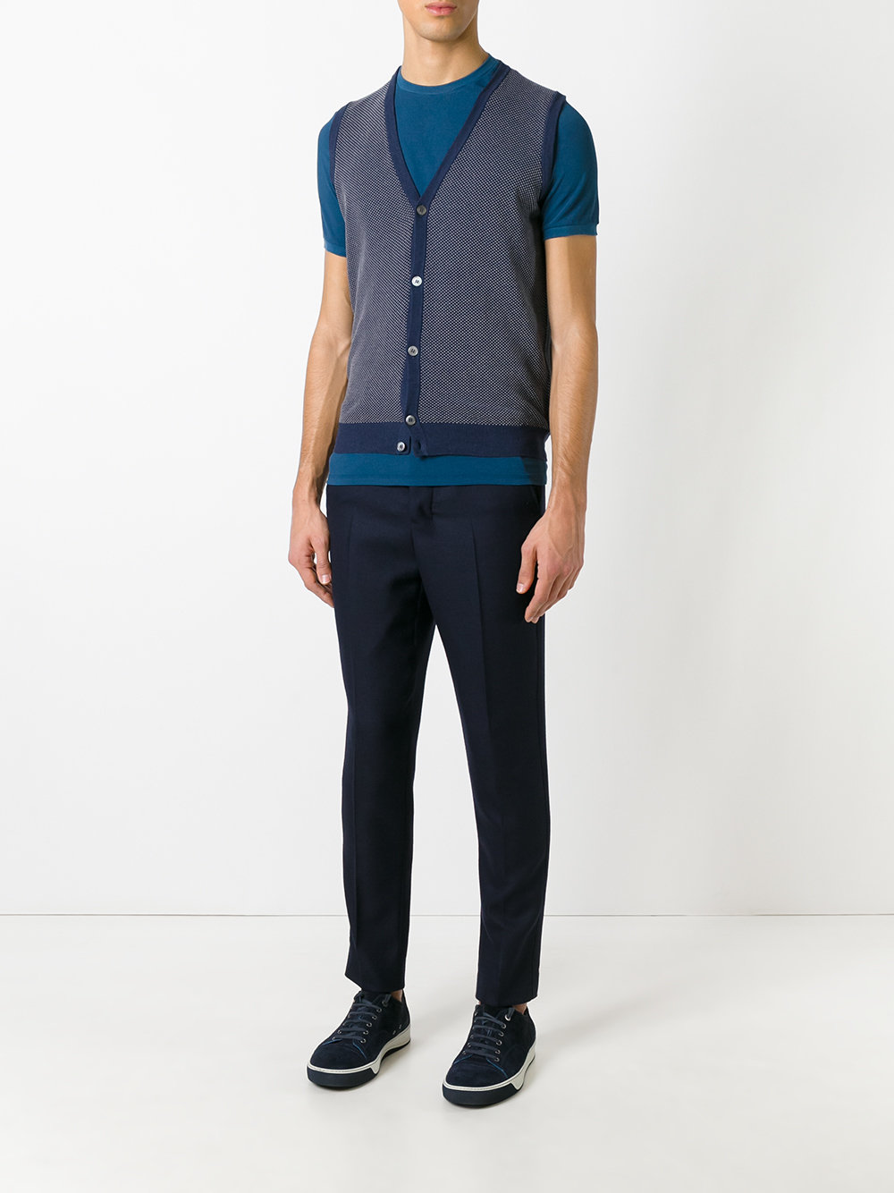sleeveless cardigan