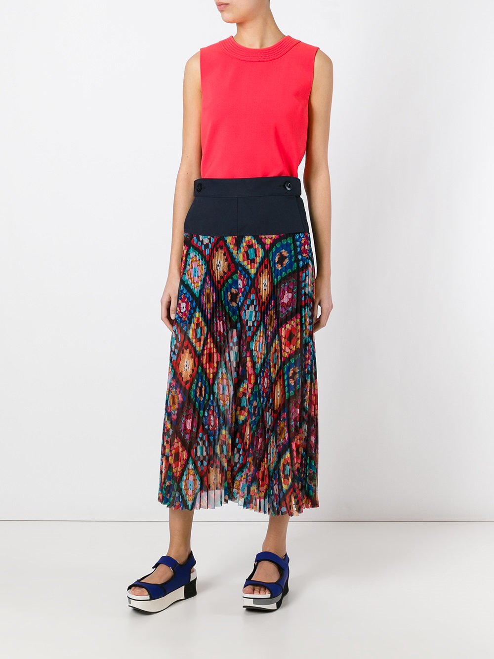 plissé pleated culottes