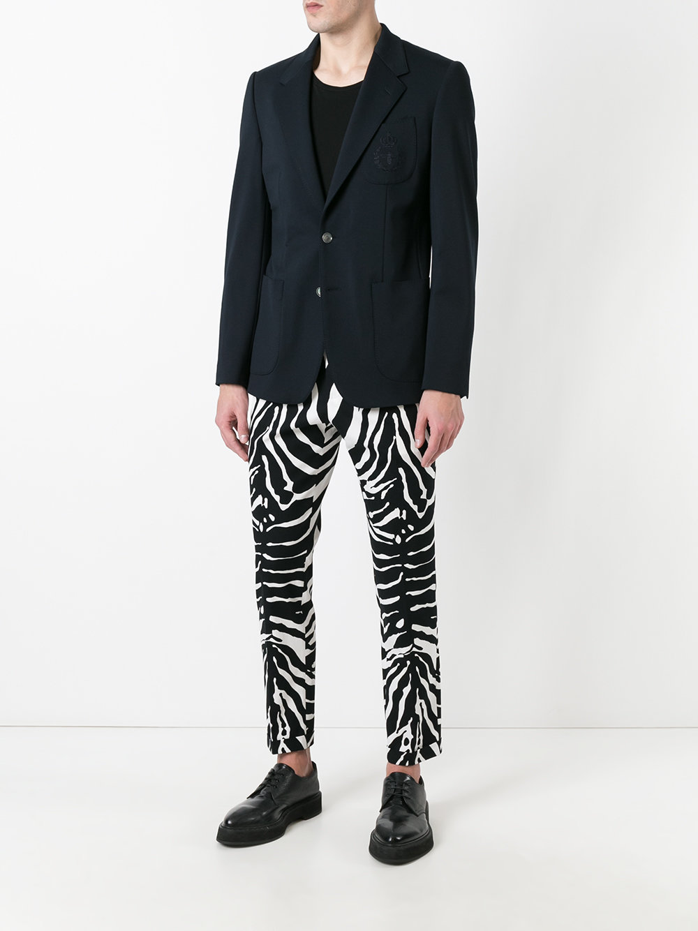 zebra print trousers