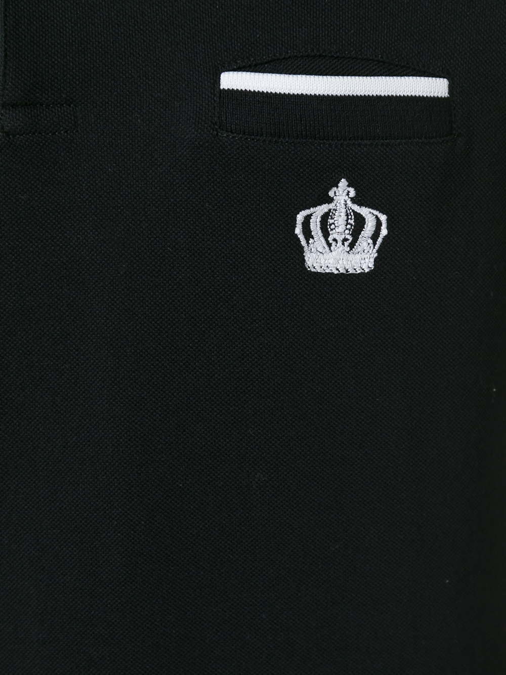 embroidered crown polo shirt