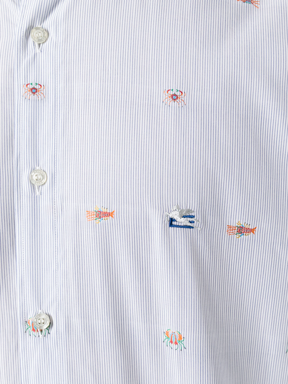multi embroidered figures shirt 
