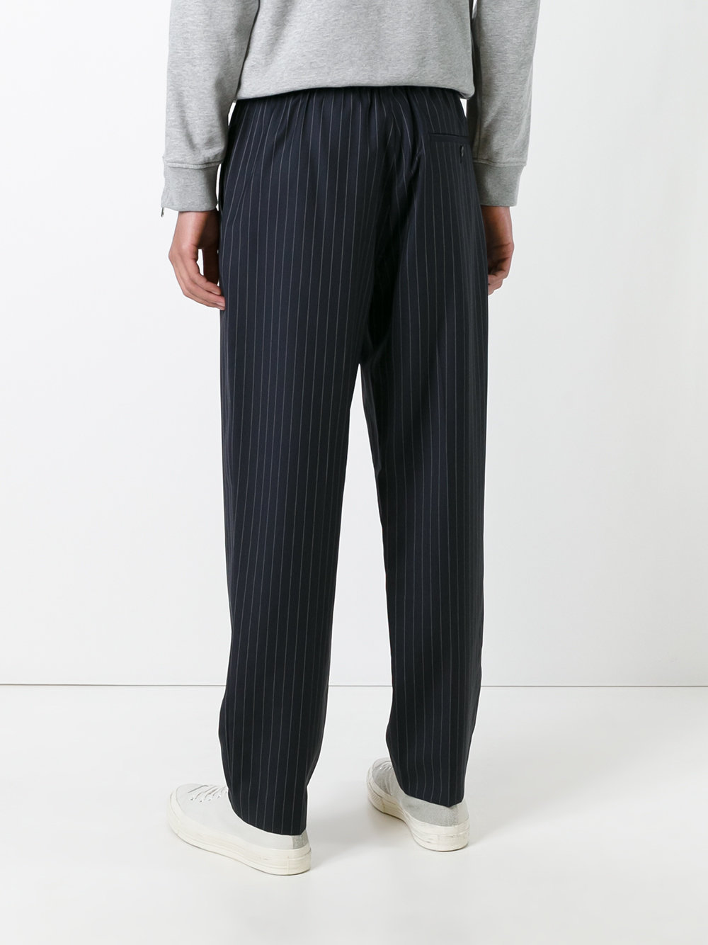 pinstriped track pants