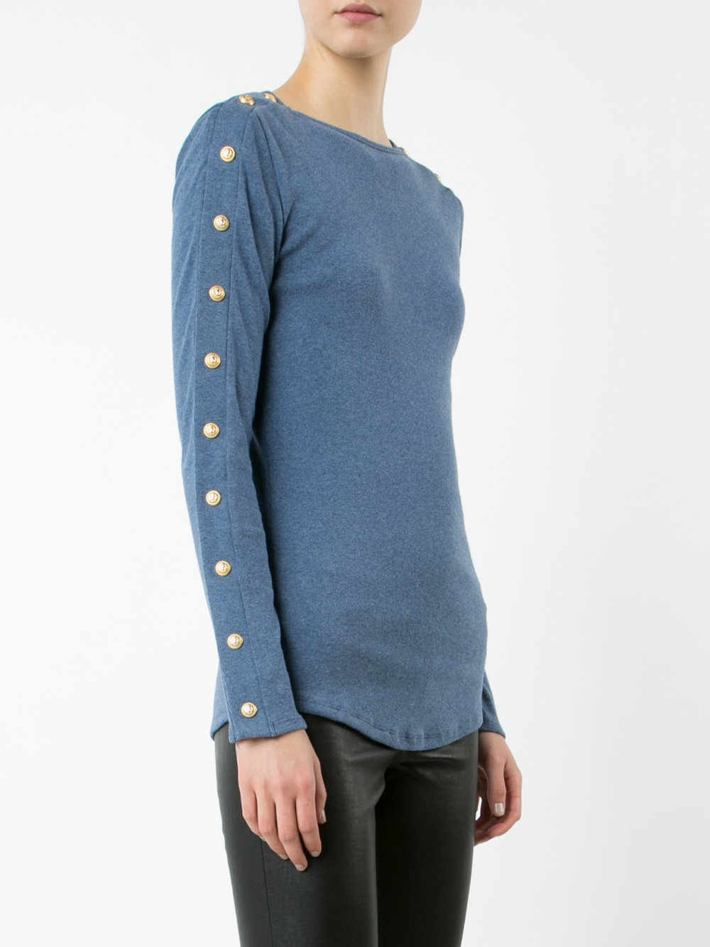 button embellished top