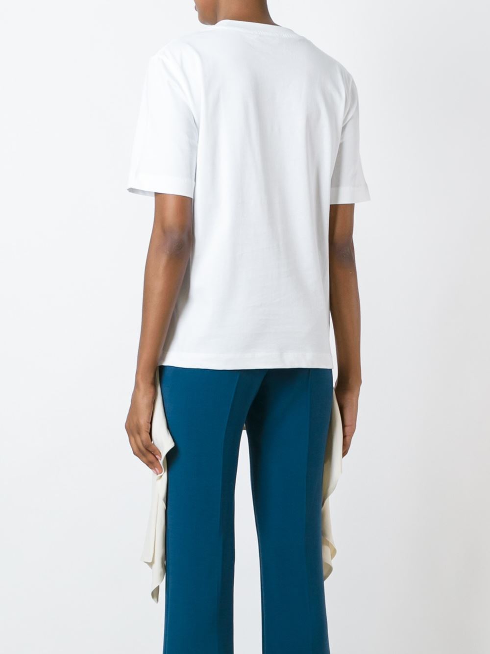 layered hem T-shirt 