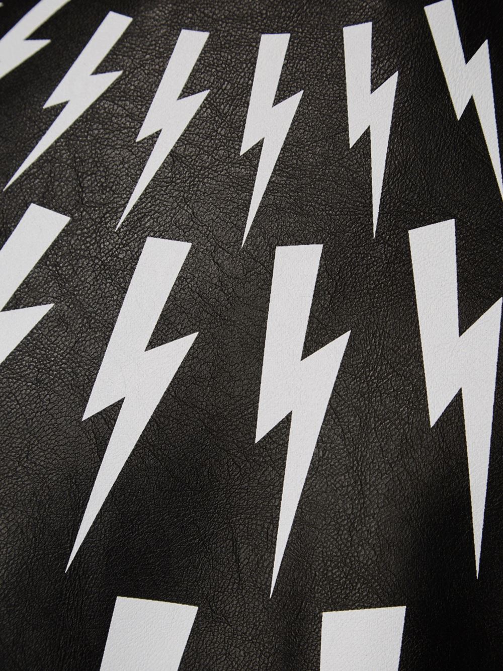 lightning bolt print T-shirt 