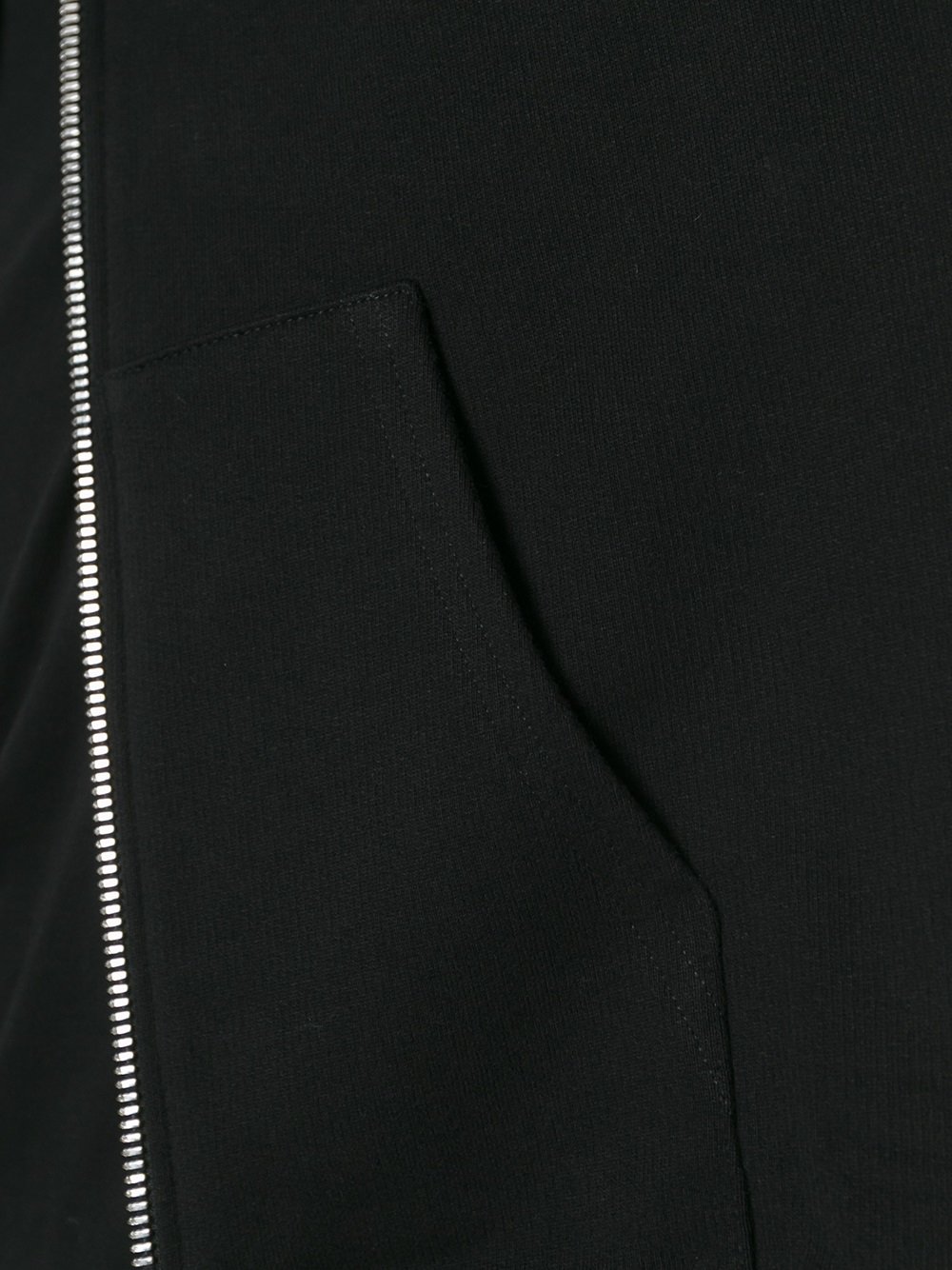 side zip fastened hoodie