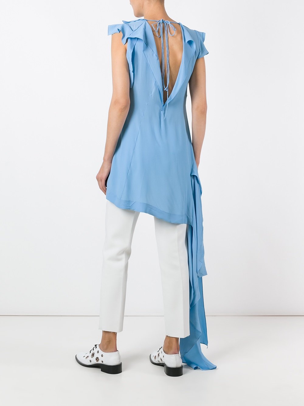 asymmetric draped top