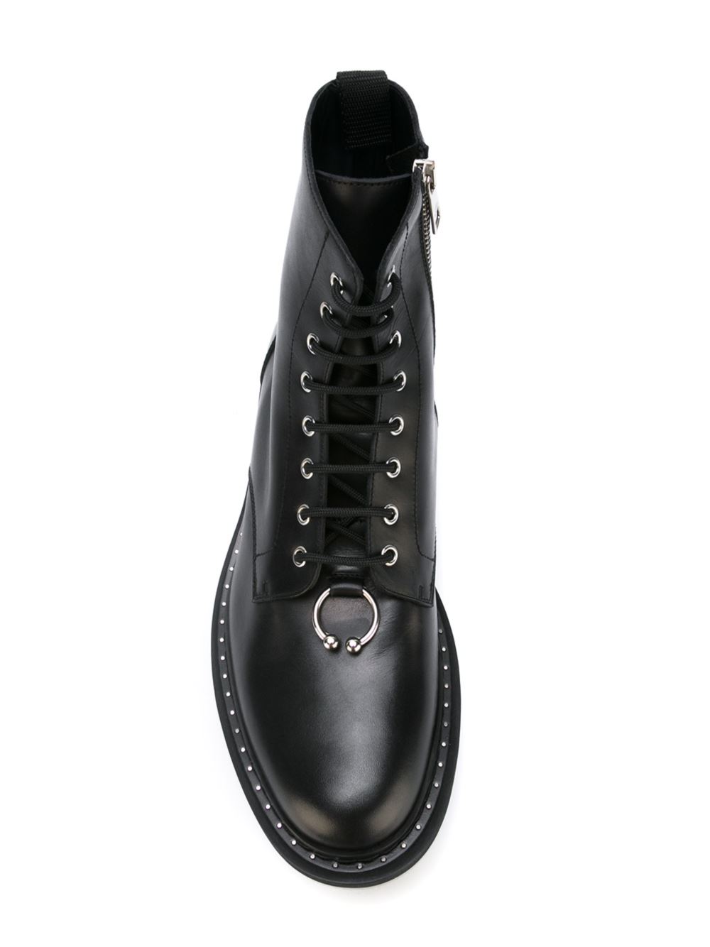 piercing detail boots