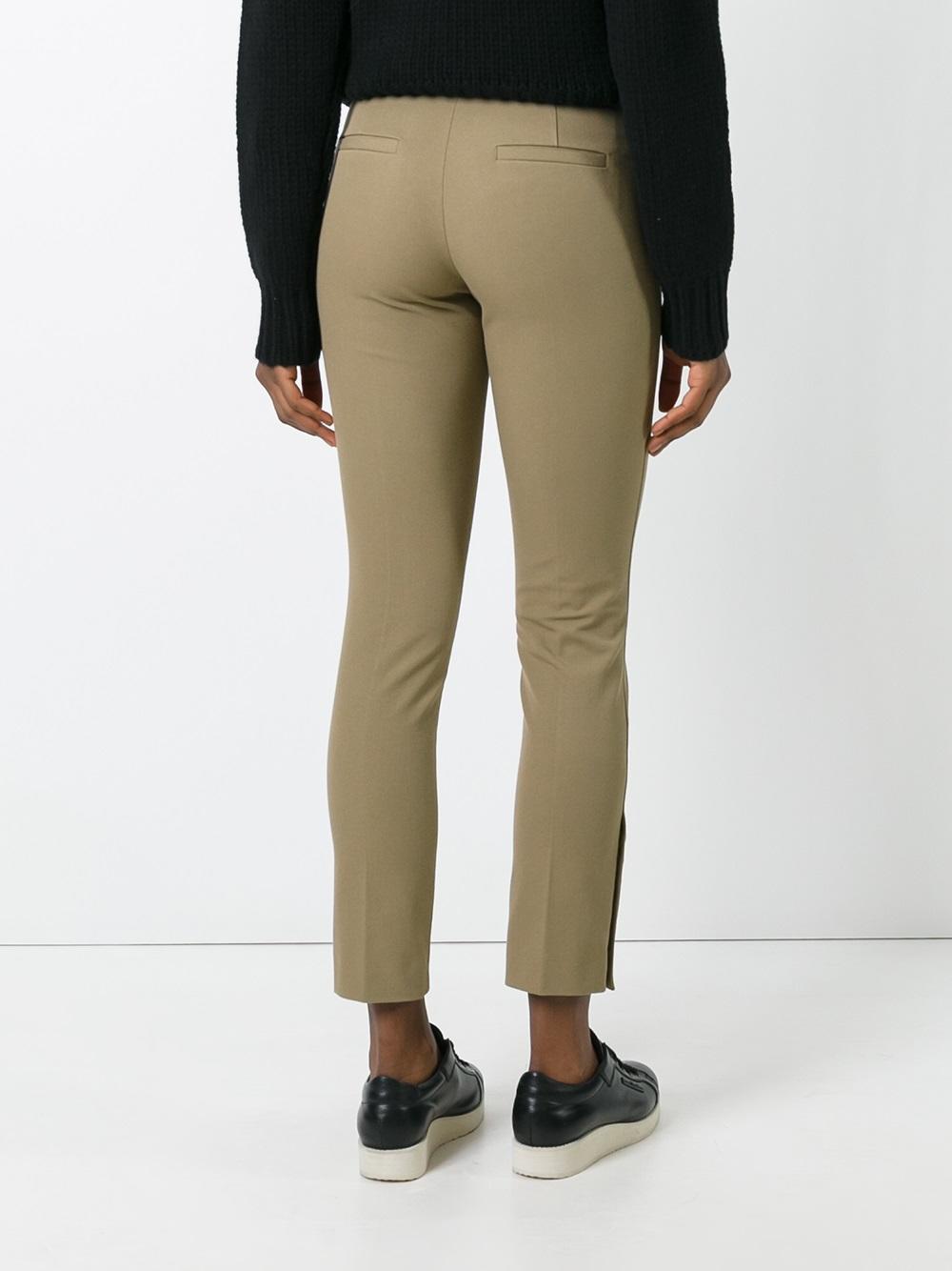 buttoned cropped trousers